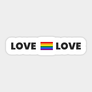 Love is love Sticker